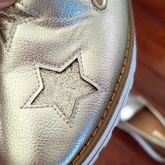 Bellucci Gold metallic Star shoes ladies 39 - Picture 4 of 4